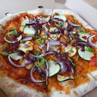 Pizza at The Pavilion Cafe in South East London
