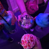 Selection of their vegan friendly cocktails  at Junkyard Golf Club - Shoreditch in London