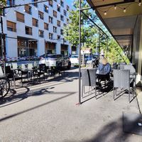 Outdoor seating at Katana Sushi in Geneva