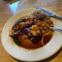 Asian Eggplant with Tofu - Excellent  at Le Basil in Palm Desert