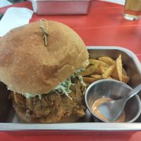 Crispy burger. at Ongo in Porto