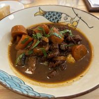 Bourguignon aux pst, champignon, carotte  at Cabaïtan in Lyon