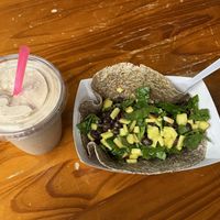 shake and open-face wrap  at Alive & Well  in Hermiston