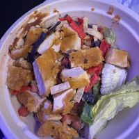 Taco bowl with plant based “chicken”  at MCO - Nature's Table - TB in Orlando