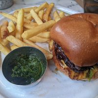 Brown sugar chick*n burger at Mildreds - Victoria in South West London