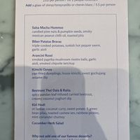 Sharing menu (March 2025)  at Mildreds - Victoria in South West London