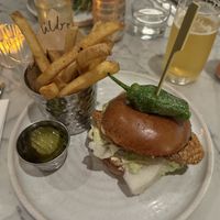 Chick’n Caesar burger  at Mildreds - Victoria in South West London