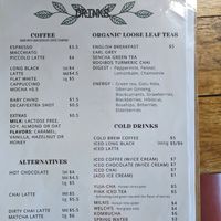 Drinks menu August 2024 at Forest in Lismore
