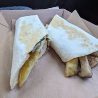 Vegan Tofu Karaage wrap at Forest in Lismore