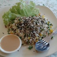 Brown Rice healty salad :) scopo good!! at Fuang Vegetarian in Chiang Mai