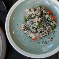 steamed broccoli and carrot at Fuang Vegetarian in Chiang Mai