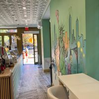Inside at Gelatoville in New York City