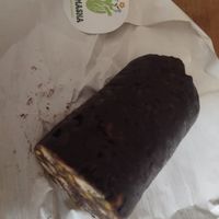 Vegan chocolate salami at Bezmasna in Prague