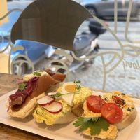 Chlebíčky  at Bezmasna in Prague