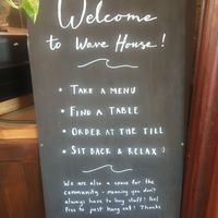 Inside at Wave House Cafe in Newquay