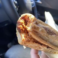 Vegan sausage roll  at Warrens Bakery   in Newquay