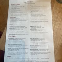 Menu  at Copita Tequileria y Comida in San Jose