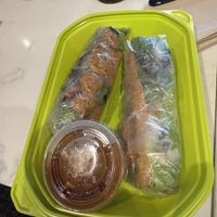 Fresh rolls with crispy tofu and peanut sauce   at Buddha Bowls and Rolls in Sacramento