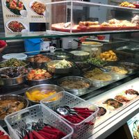 Food selection  at Green Vegetarian 三德 - YewTee in West Singapore