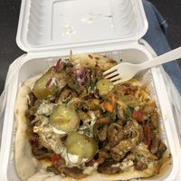 vegan shawarma   at Nish Nush in New York City