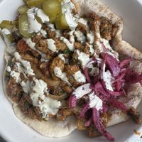 Vegan shawarma (soy)  at Nish Nush in New York City