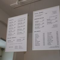 Menu at Avotoasty in San Francisco