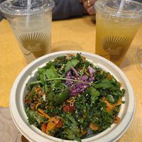 Yuzu bowl with sweet potatoes and sushi ricee  at YVR - Hula Poke - Domestic Terminal in Richmond