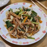 Green pepper and vegan beef at Keiai - 桂愛 in Hiroshima