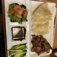 Vegan duck pancakes   at Keiai - 桂愛 in Hiroshima