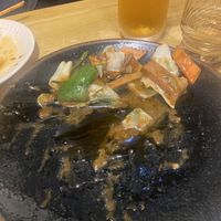 What was left of pork and cabbage dish   at Keiai - 桂愛 in Hiroshima