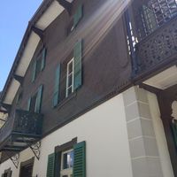 Outside at Trummelbach Cafe in Lauterbrunnen