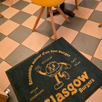 Carpet with logo at Glasgow Burgers in Nantes