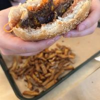 Portland burger avec steak de haricots noirs  at Glasgow Burgers in Nantes