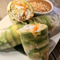 Avocado Fresh Rolls. They're pricey, but very good! at Manaao in West Sacramento