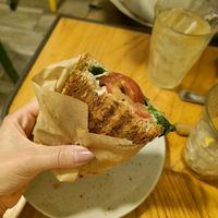 Sandwich at Quinoa in Barcelona