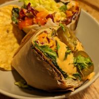 Burrito wrap at Quinoa in Barcelona