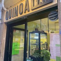 Outside  at Quinoa in Barcelona