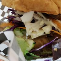 Banh mih brioche at Quinoa in Barcelona