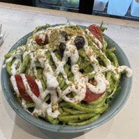 Zucchini pesto perfection!   at Quinoa in Barcelona