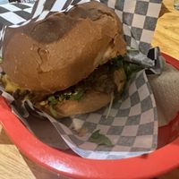 Seitan steak sandwich   at Quinoa in Barcelona