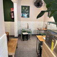 Seating  at Quinoa in Barcelona