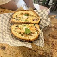 Banh mi sandwich   at Quinoa in Barcelona