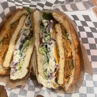 Tofu bahnmi  at Quinoa in Barcelona