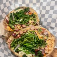 Quinoa burrito wrap   at Quinoa in Barcelona