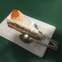 Carrot cake at Quinoa in Barcelona
