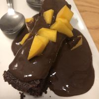 Brownie at Quinoa in Barcelona