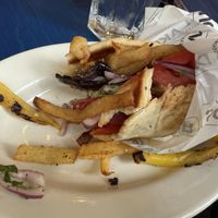 VEGGIE SOUVLAKI PITA  at Souvlaki GR in Boynton Beach