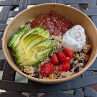 Burrito bowl at Slice Of Muskoka in Huntsville