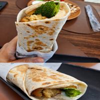 Lanche de Falafel simplesmente absurdo de delicioso! at Vila Síria Gastronomia Árabe in Pocos De Caldas