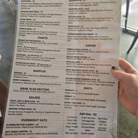 Menu side 1 at Sedona Juice Co in Sedona